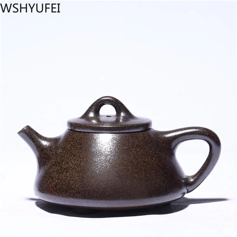 Retro Yixing filter tea pot purple clay Stone scoop teapots Firewood kiln change Handmade kettle Tie Guanyin Puer 250ml
Retro Yixing filter tea pot purple clay Stone scoop teapots Firewood kiln change Handmade kettle Tie Guanyin Puer 250ml