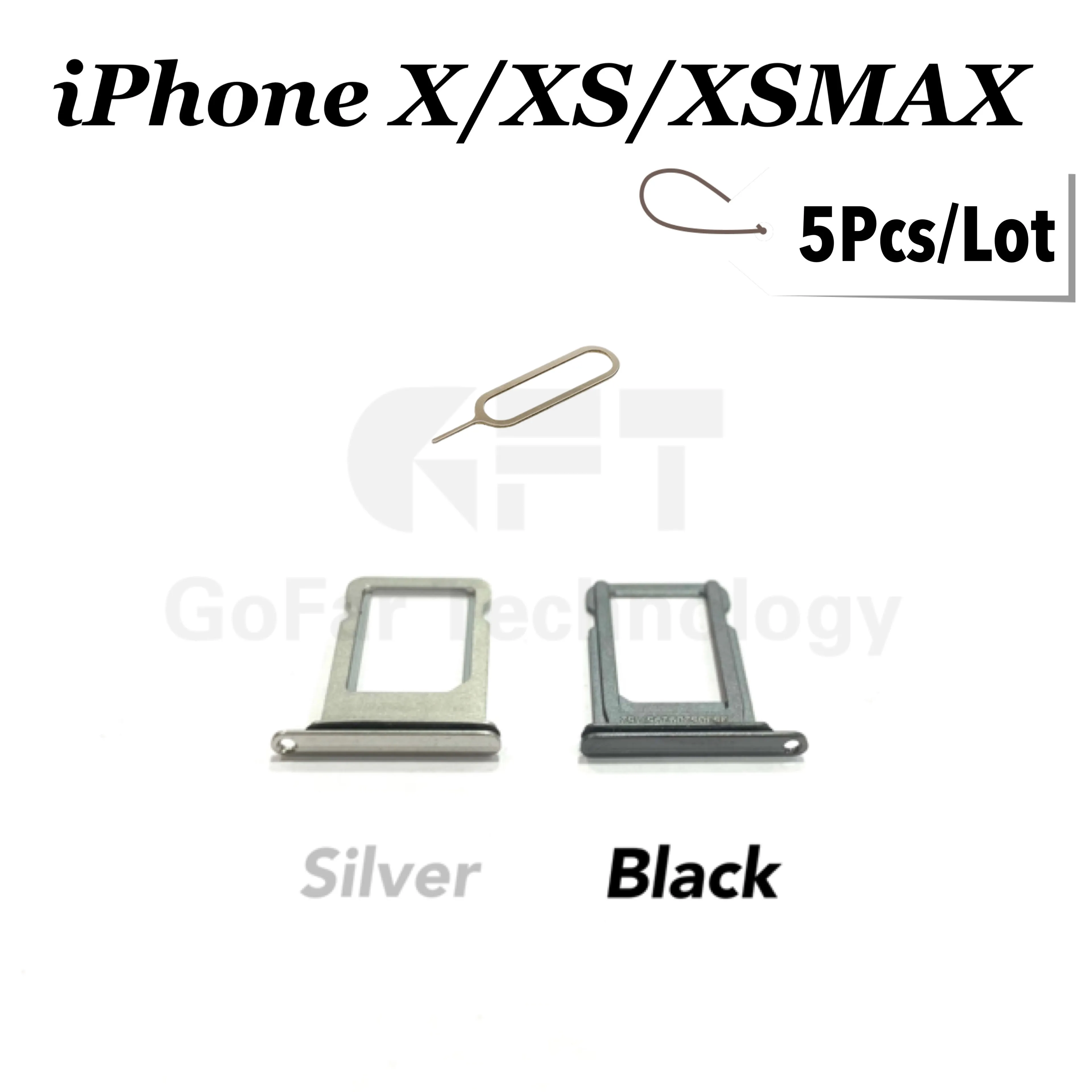 5pcs Sim Card Holder Slot Replacement for iPhone X XS Max SIM Card Tray Adapter Replacement with Seal Rubber and Eject Pin
5pcs Sim Card Holder Slot Replacement for iPhone X XS Max SIM Card Tray Adapter Replacement with Seal Rubber and Eject Pin
