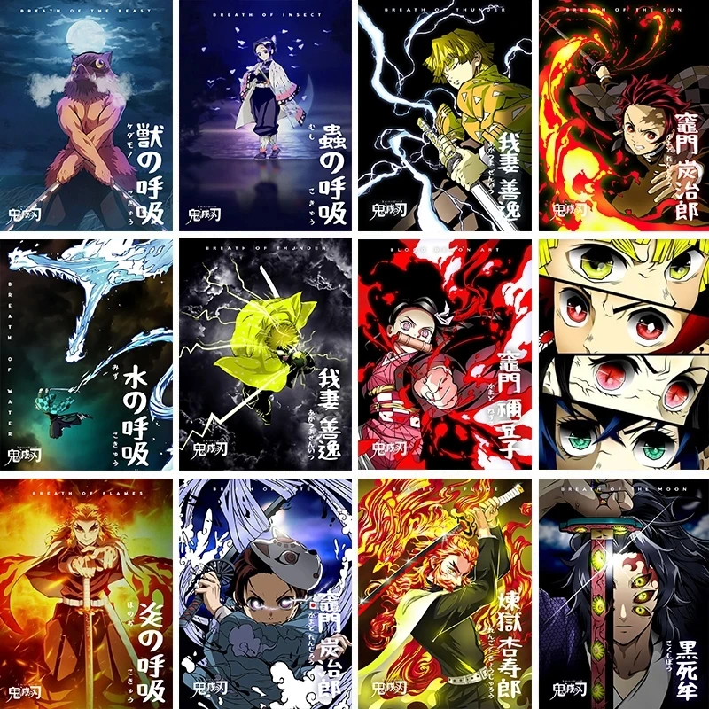 Wall Japanese Anime Canvas Prints Painting Demon Slayer Home Decoration Pictures Modular No Framework For Office Poster Artwork
Wall Japanese Anime Canvas Prints Painting Demon Slayer Home Decoration Pictures Modular No Framework For Office Poster Artwork