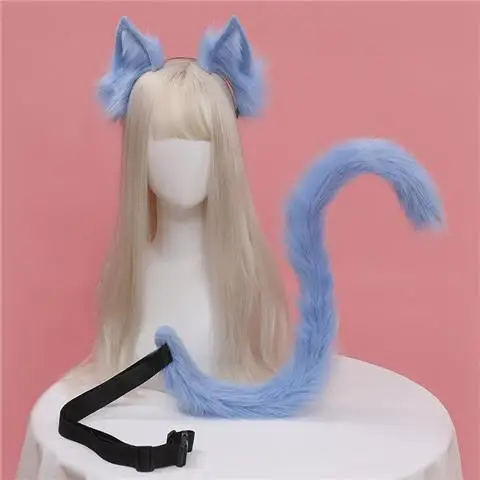 Cat ear hair band female simulation plush animal ear tail Cosplay new set animal tail props
Cat ear hair band female simulation plush animal ear tail Cosplay new set animal tail props