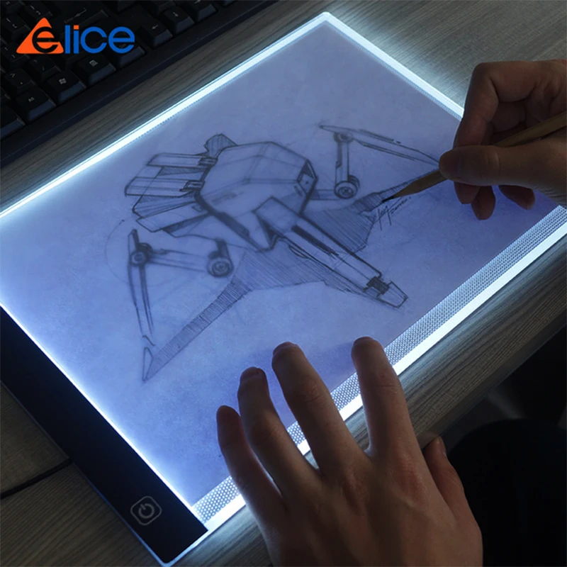 Elice A4 A5 ultra thin LED Drawing Digital Graphics Pad USB LED Light pad drawing tablet Electronic Art Painting Wacom 
Elice A4 A5 ultra thin LED Drawing Digital Graphics Pad USB LED Light pad drawing tablet Electronic Art Painting Wacom