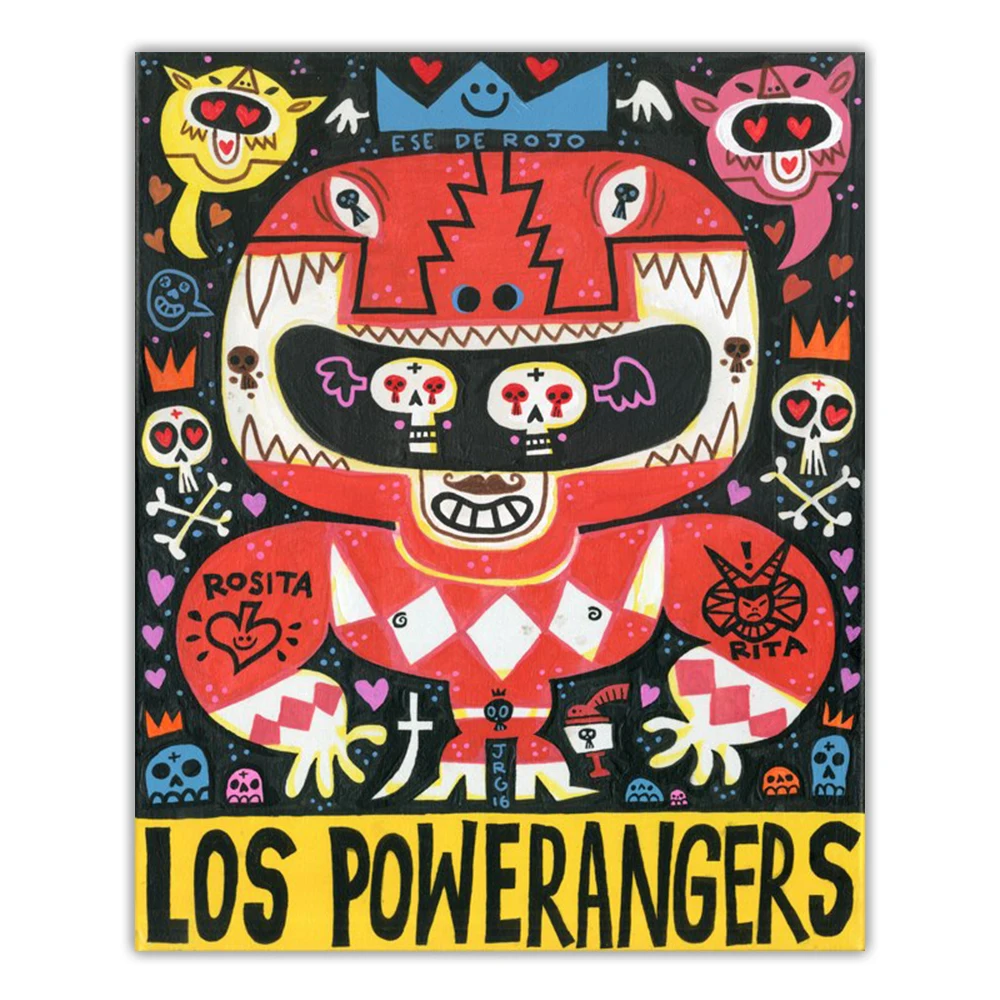 Jorge R. GutierrezLos Power AngersCanvas Oil Painting Aesthetic Picture Poster Wall Hanging Decor Home Living Room Decoration
Jorge R. GutierrezLos Power AngersCanvas Oil Painting Aesthetic Picture Poster Wall Hanging Decor Home Living Room Decoration