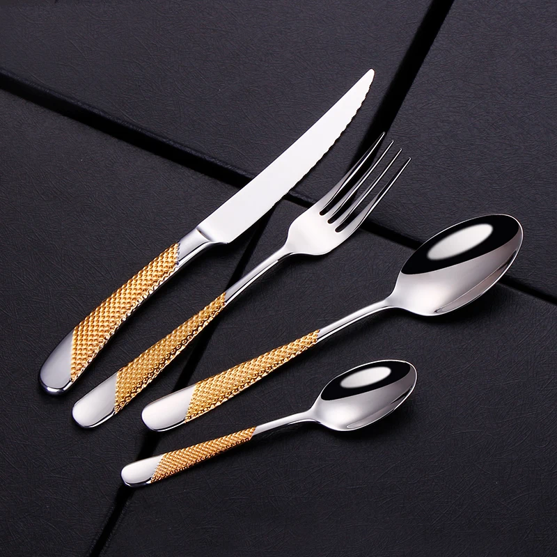 Luxury 304 Silverware Tableware Cutlery Set Silver Flatware Set Stainless Steel Dinnerware Fork Spoon Knife Western Dinner Set
Luxury 304 Silverware Tableware Cutlery Set Silver Flatware Set Stainless Steel Dinnerware Fork Spoon Knife Western Dinner Set