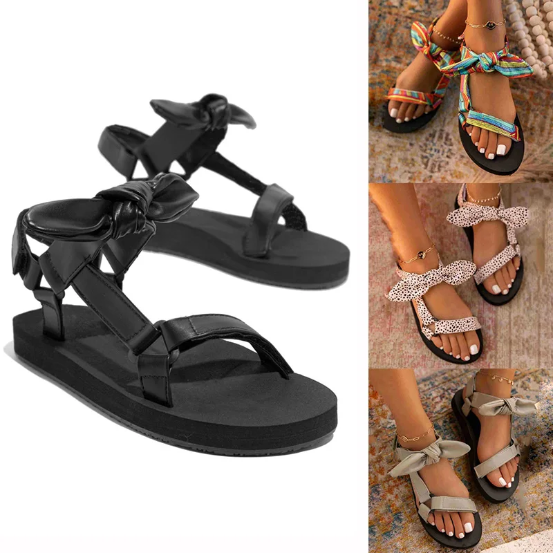 New Summer Women Sandals Color Flat Casual Lace Up Bow Shoes for Ladies Fashion 2021 Outdoor Leopard Beach Mujer
New Summer Women Sandals Color Flat Casual Lace Up Bow Shoes for Ladies Fashion 2021 Outdoor Leopard Beach Mujer