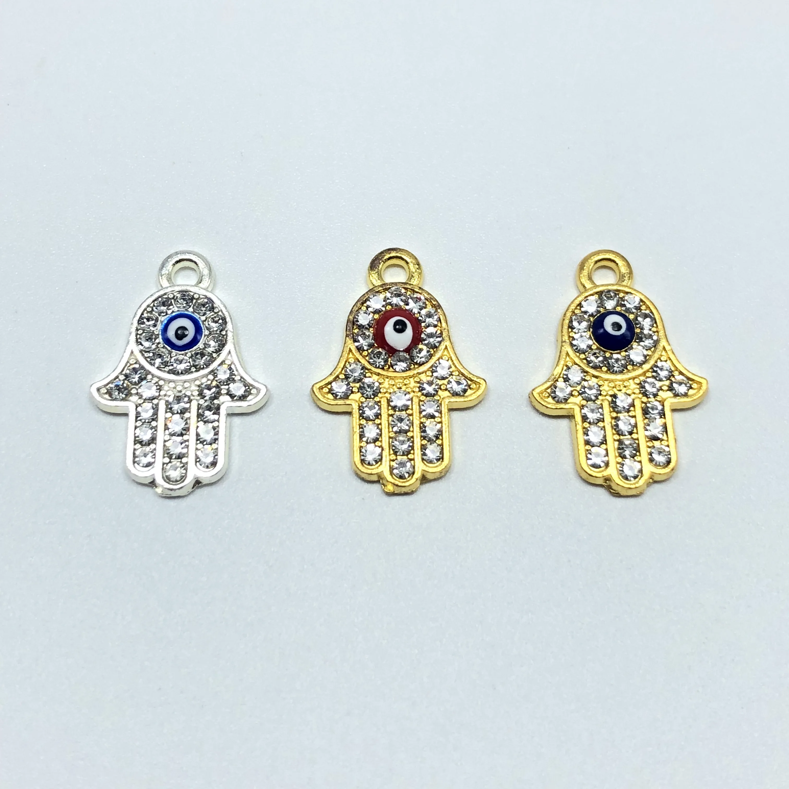 JunKang 10pcs Hamsa Fatima Hand pendants God Evil Eye DIY handmade necklaces bracelets jewelry accessories For Women
JunKang 10pcs Hamsa Fatima Hand pendants God Evil Eye DIY handmade necklaces bracelets jewelry accessories For Women