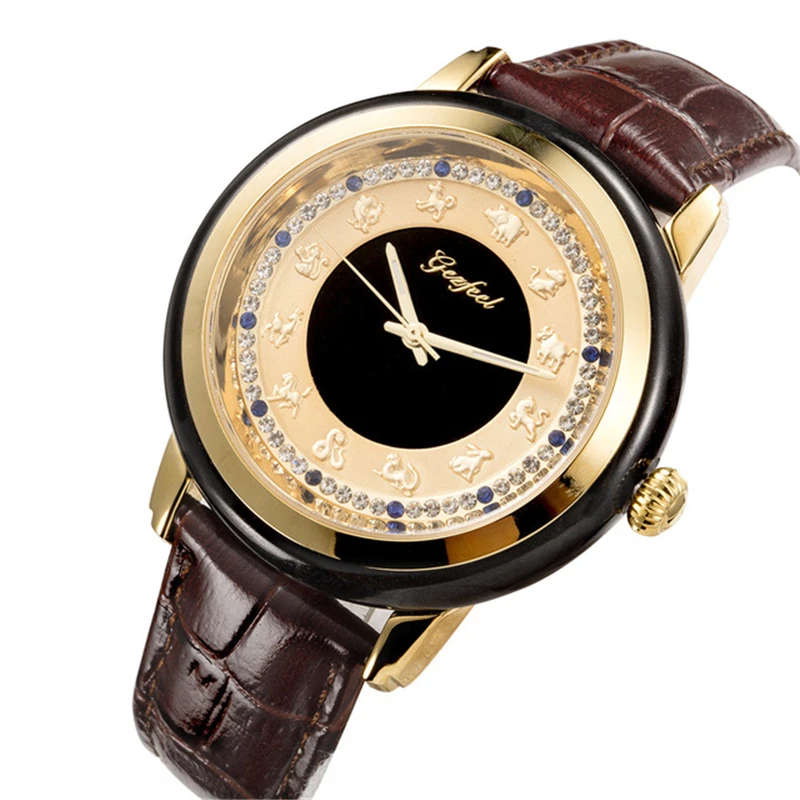 New Pure Natural Jade Men's Watch Couple Waterproof Quartz Leather Female Watch Zodiac Jade Man Watch Fashion Top Ladies Clock
New Pure Natural Jade Men's Watch Couple Waterproof Quartz Leather Female Watch Zodiac Jade Man Watch Fashion Top Ladies Clock