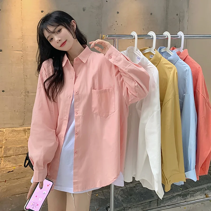 Long Sleeve Shirt Coat Women's Design Sense Minority Spring And Autumn 2021 New Korean And Versatile Pink Top
Long Sleeve Shirt Coat Women's Design Sense Minority Spring And Autumn 2021 New Korean And Versatile Pink Top