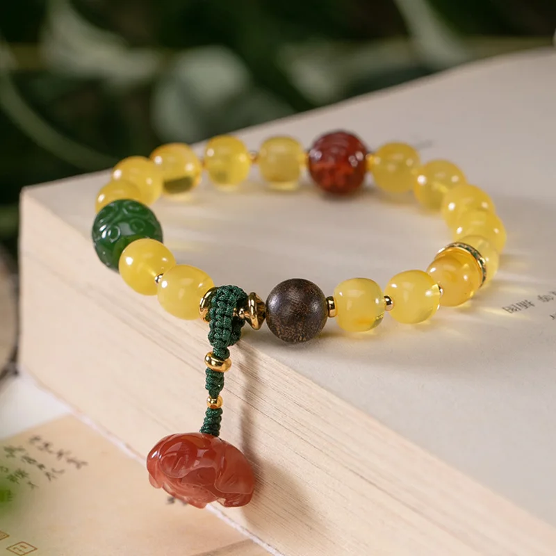 Hot Sale New Fine Jewelry Sandalwood Jasper Southern Red Beeswax Amber Retro Lotus Flower Ladies Woven Bracelets J0037
Hot Sale New Fine Jewelry Sandalwood Jasper Southern Red Beeswax Amber Retro Lotus Flower Ladies Woven Bracelets J0037