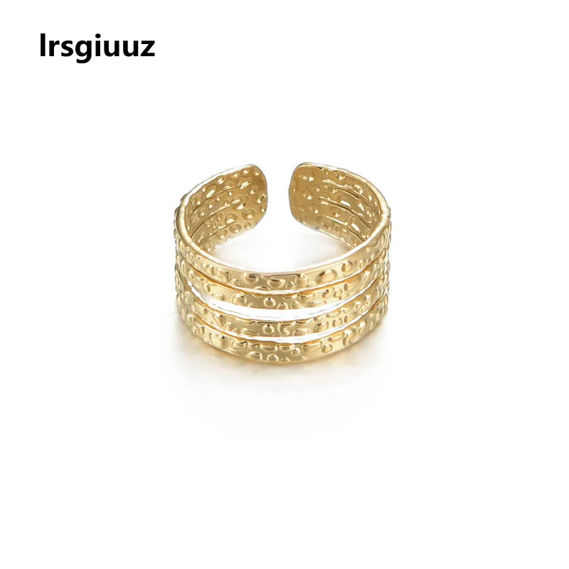 Cold Wind Design Multi-layer Line Embossed Stainless Steel Open Ring French Minority Temperament C-ring Female
Cold Wind Design Multi-layer Line Embossed Stainless Steel Open Ring French Minority Temperament C-ring Female