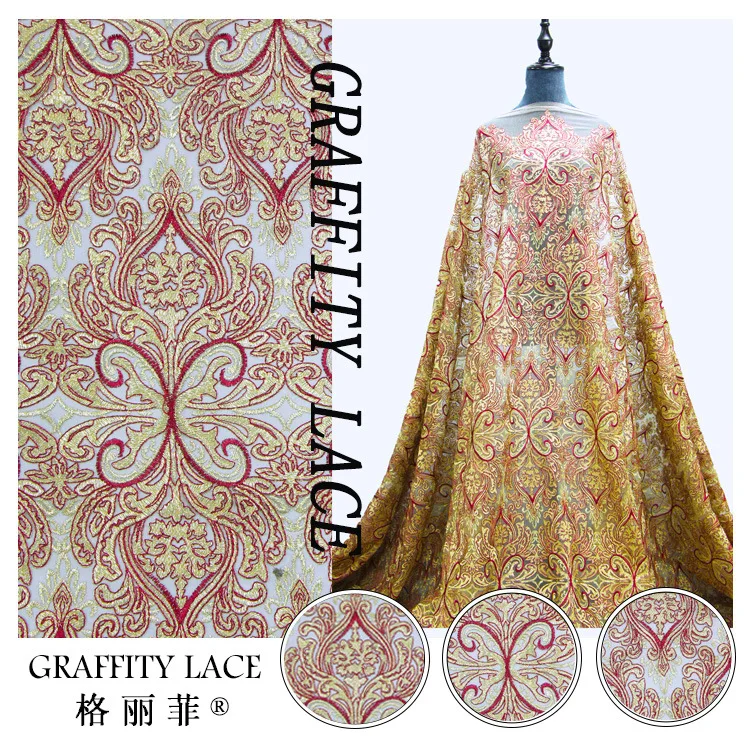 Multi-color three-dimensional embroidery fabric high-end celebrity polyester fabric for fashion dress
Multi-color three-dimensional embroidery fabric high-end celebrity polyester fabric for fashion dress