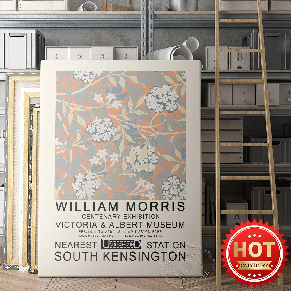 William Morris Centenary Exhibition Poster, William Vintage Fabric Pattern Art Prints, Morris Flowers Pattern Wall Picture,
William Morris Centenary Exhibition Poster, William Vintage Fabric Pattern Art Prints, Morris Flowers Pattern Wall Picture,