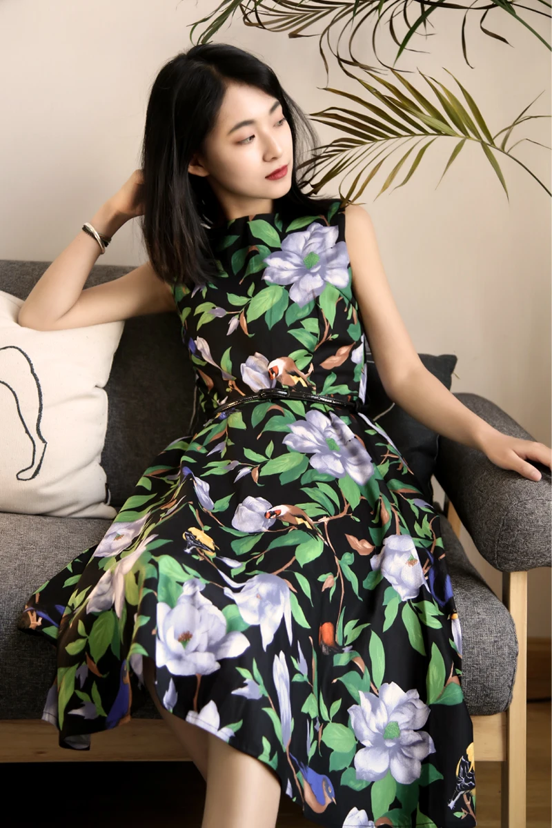 Women Customize Made Plus Size 3XS-10XL High Waist Flower Print Retro Dress Lady's Summer Fashion Casual A Line Vacation Dresses
Women Customize Made Plus Size 3XS-10XL High Waist Flower Print Retro Dress Lady's Summer Fashion Casual A Line Vacation Dresses