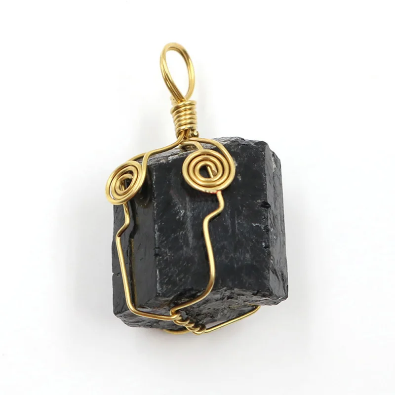 1PC Natural Black Rough Winding Pendant Healing Reiki Stone DIY Jewelry Accessories
1PC Natural Black Rough Winding Pendant Healing Reiki Stone DIY Jewelry Accessories