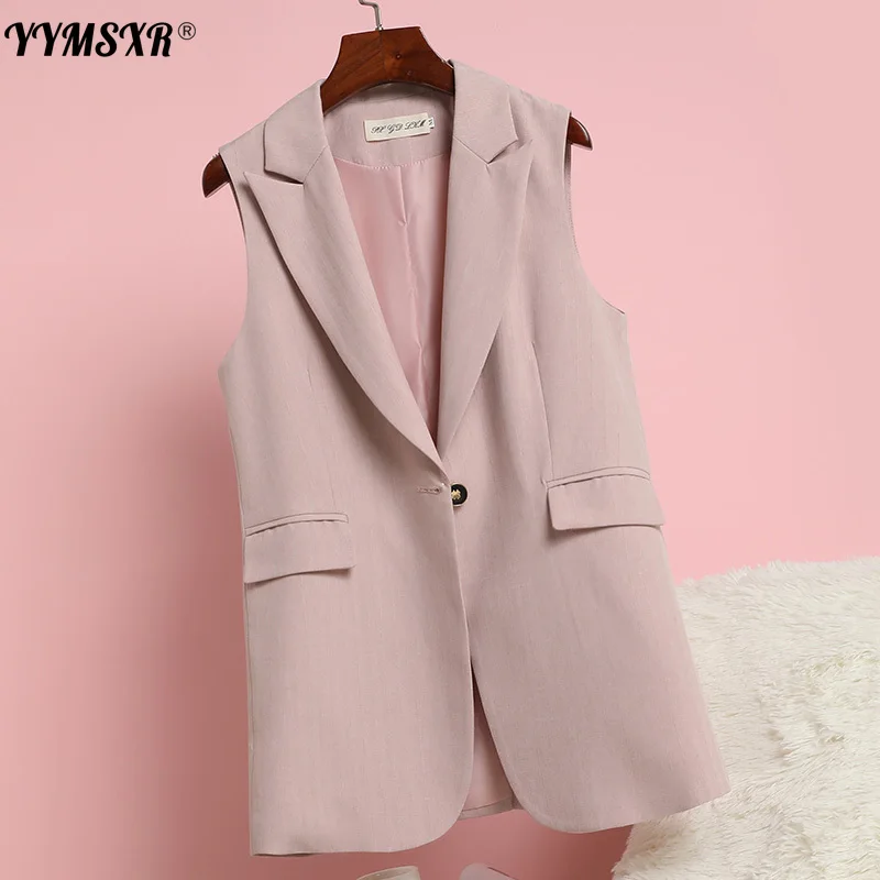 2022 New High-quality Women's Suit Vest Mid-length Women's Fashion Sleeveless Simple and Versatile Blazer Female Temperament
2022 New High-quality Women's Suit Vest Mid-length Women's Fashion Sleeveless Simple and Versatile Blazer Female Temperament