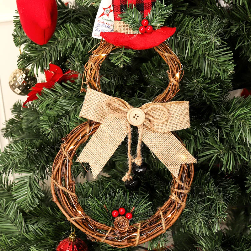 Christmas Supplies Home Decoration Garland Pendant LED Light String Wreath Simulation Fake Flower Door Hanging Christmas Wreath
Christmas Supplies Home Decoration Garland Pendant LED Light String Wreath Simulation Fake Flower Door Hanging Christmas Wreath