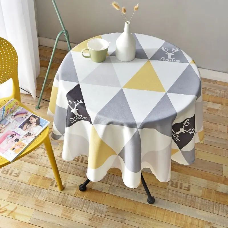 Nordic Style Round Tablecloth Simple Waterproof Restaurant Hotel Household Round Table Cloth Printing Plaid
Nordic Style Round Tablecloth Simple Waterproof Restaurant Hotel Household Round Table Cloth Printing Plaid