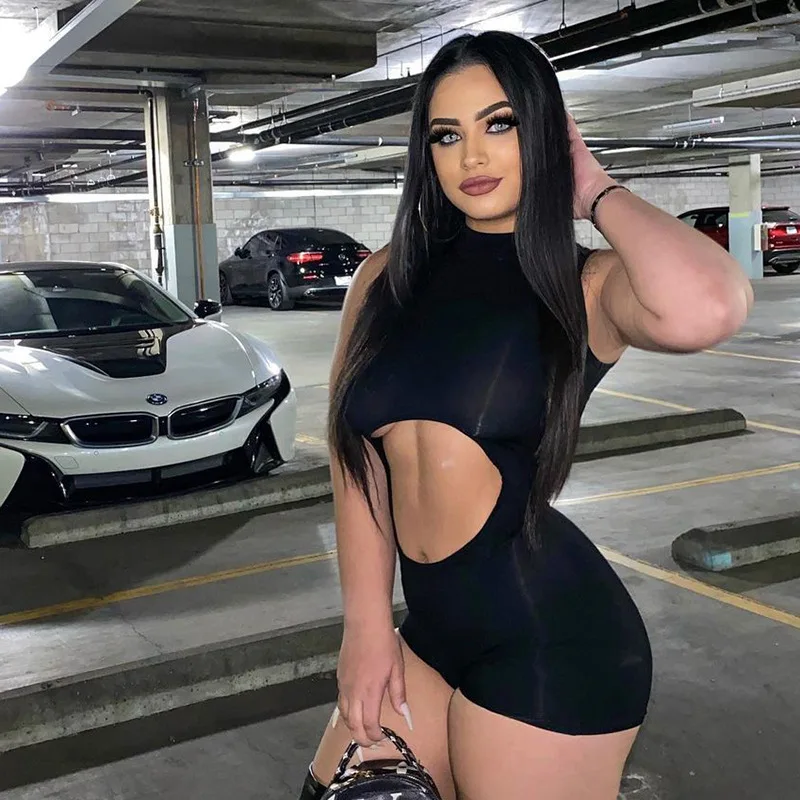 Cut Out Workout Skinny Women Rompers Sleeveless Fashion Sport Active Wear Shorts Playsuits Fitness One Piece Streetwear Outfit
Cut Out Workout Skinny Women Rompers Sleeveless Fashion Sport Active Wear Shorts Playsuits Fitness One Piece Streetwear Outfit