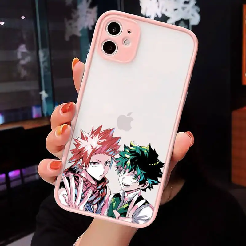 My Hero Academia deku bakugou Boku Phone Case Pink matte transparent For iPhone 7 8 x xs xr 11 12 pro plus max mini Clear Funda
My Hero Academia deku bakugou Boku Phone Case Pink matte transparent For iPhone 7 8 x xs xr 11 12 pro plus max mini Clear Funda