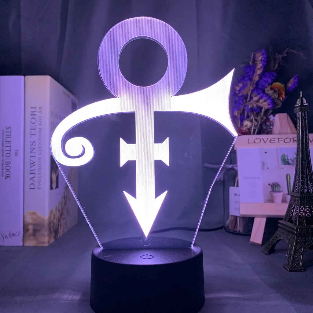 Acrylic Led Night Light Prince Symbol Logo Night Light Bedroom Room Decoration Touch Sensor Color Changing Table Usb Light
Acrylic Led Night Light Prince Symbol Logo Night Light Bedroom Room Decoration Touch Sensor Color Changing Table Usb Light