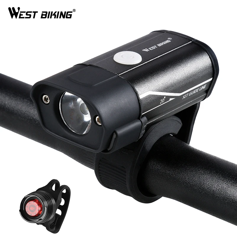 WEST BIKING Bike Lights Flashlight Bicycle Front Light Waterproof Mountain Bike Headlight USB Rechargeable LED Cycle Lights
WEST BIKING Bike Lights Flashlight Bicycle Front Light Waterproof Mountain Bike Headlight USB Rechargeable LED Cycle Lights