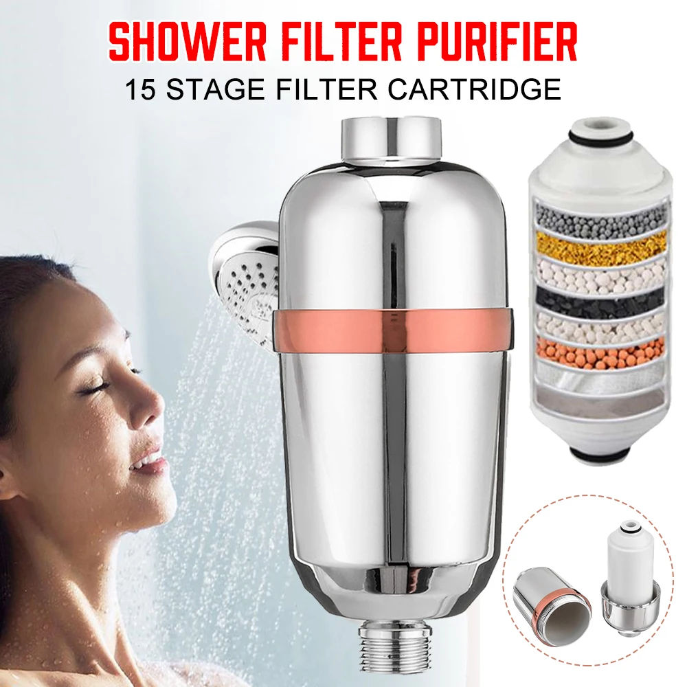5/15 Level Water Filter Purifier Bathroom Shower Filter Bathing Water Treatment Health Softener Chlorine Removal Water Purifiers
5/15 Level Water Filter Purifier Bathroom Shower Filter Bathing Water Treatment Health Softener Chlorine Removal Water Purifiers