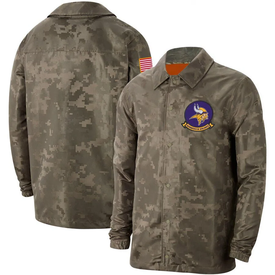 Minnesota Men's Camo Vikings Salute to Service Sideline Full Zip Lightweight Jacket
Minnesota Men's Camo Vikings Salute to Service Sideline Full Zip Lightweight Jacket
