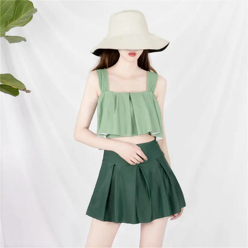 Summer swimsuit women Hidden abdomen is thinner, bifurcated conservative student outfit Small breast bikini spa swimsuit
Summer swimsuit women Hidden abdomen is thinner, bifurcated conservative student outfit Small breast bikini spa swimsuit