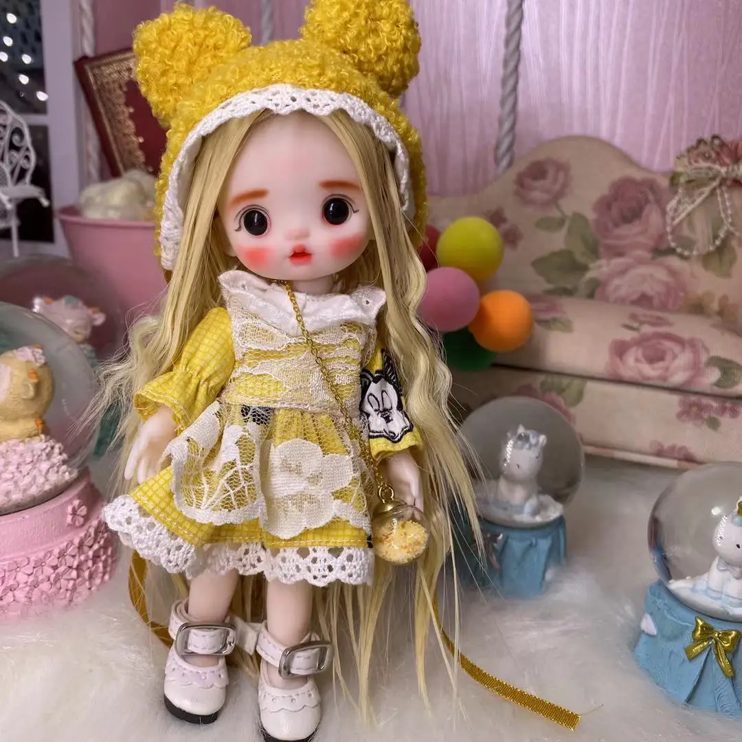 Кукла Blyth, 16 см, игрушки BJD, с туфлями под платье, париком, для макияжа
Кукла Blyth, 16 см, игрушки BJD, с туфлями под платье, париком, для макияжа