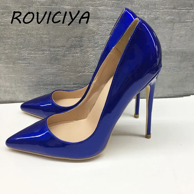Blue pumps ladies high heels women shoes patent leather PU 10cm 12cm high female wedding party club shoes QP020 ROVICIYA
Blue pumps ladies high heels women shoes patent leather PU 10cm 12cm high female wedding party club shoes QP020 ROVICIYA