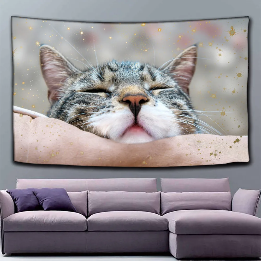 Art Wall Hanging Tapestry Christmas Tree And Cat Christmas Animals New Year Party Decoration Yoga Blanket
Art Wall Hanging Tapestry Christmas Tree And Cat Christmas Animals New Year Party Decoration Yoga Blanket