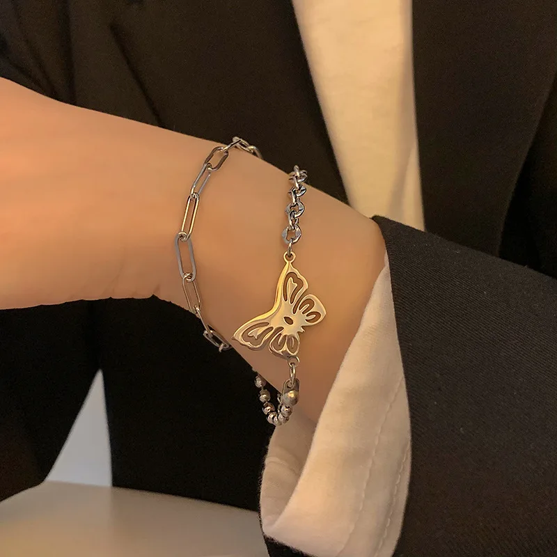 Korean Retro Personality Cold Wind Double Layer Butterfly Bracelet Net Red Wild Temperament Design Sense Jewelry Female
Korean Retro Personality Cold Wind Double Layer Butterfly Bracelet Net Red Wild Temperament Design Sense Jewelry Female