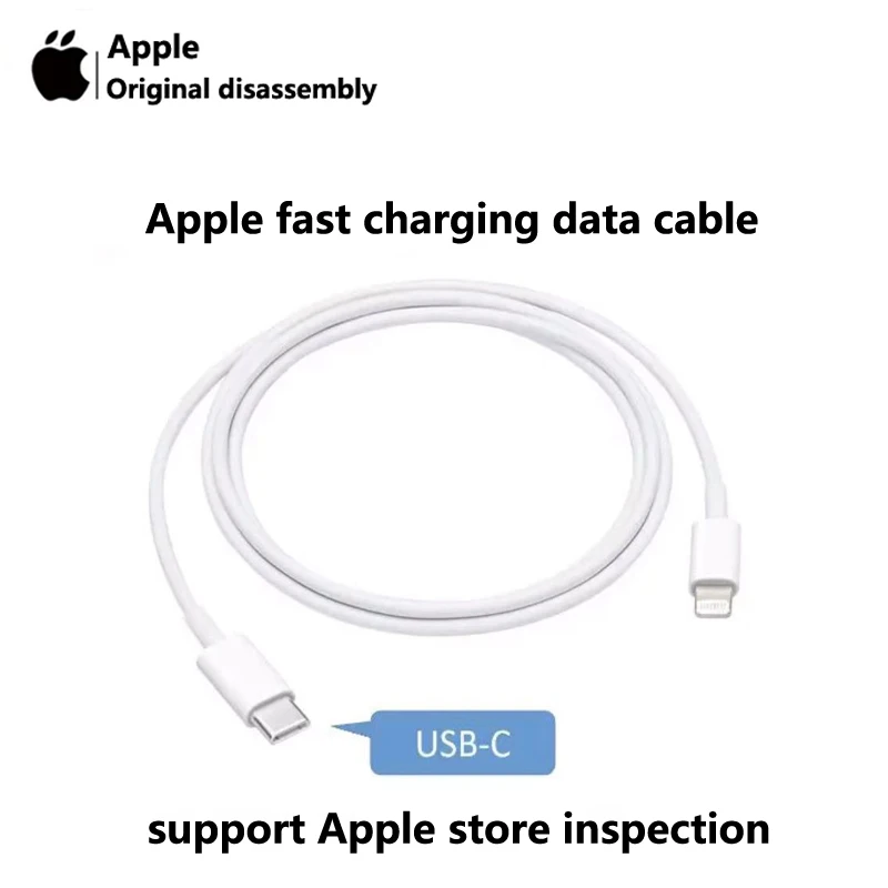 Original Apple iPhone 13 12 11 Pro Max Mini x XR iPad data cable, 20W PD USB C fast charger cable, original disassembly, unused
Original Apple iPhone 13 12 11 Pro Max Mini x XR iPad data cable, 20W PD USB C fast charger cable, original disassembly, unused