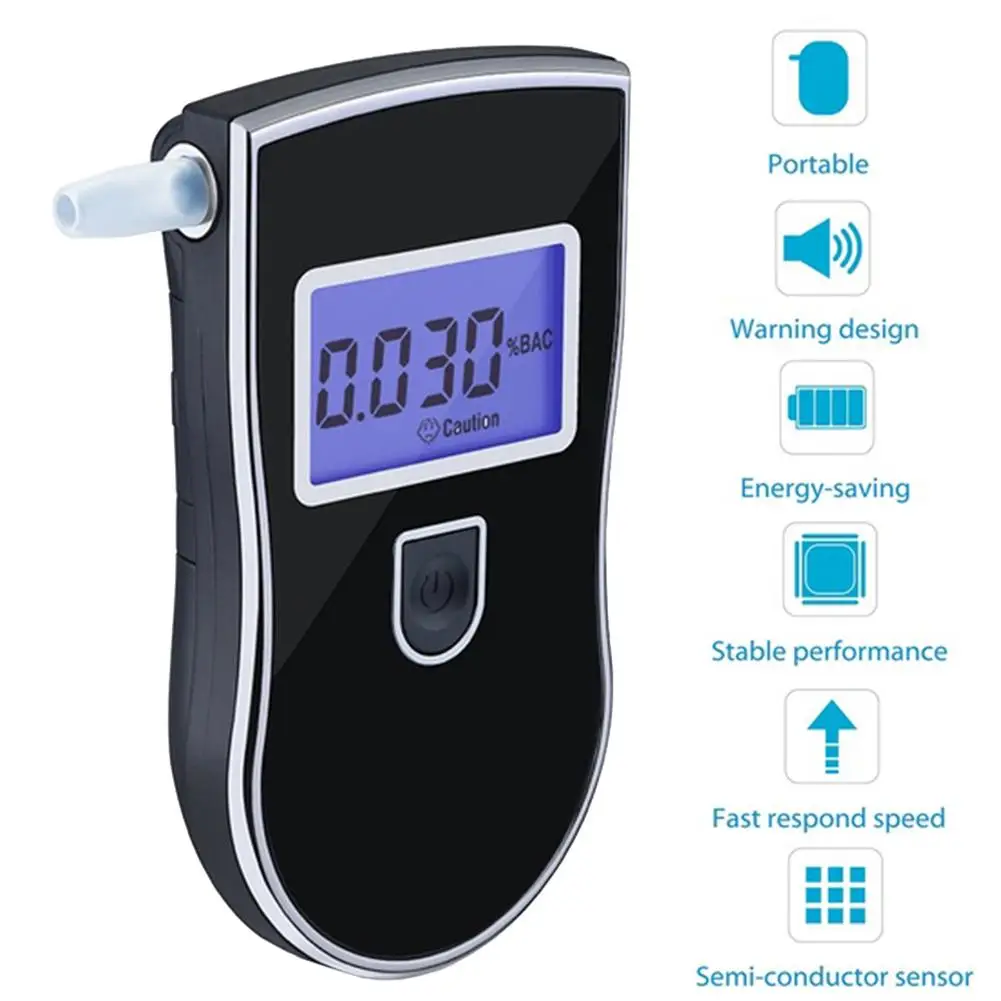 AT-818 Alcohol Tester Portable Handheld Digital Display Alcohol Breathalyzer Tester Detector With Mouthpiece
AT-818 Alcohol Tester Portable Handheld Digital Display Alcohol Breathalyzer Tester Detector With Mouthpiece