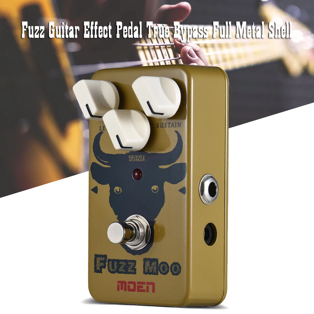 MOEN pedal MOEN AM-FZ Fuzz Moo Fuzz Guitar Effect Pedal True Bypass Full Metal Shell with LED light LEVEL knob SUSTAIN knob
MOEN pedal MOEN AM-FZ Fuzz Moo Fuzz Guitar Effect Pedal True Bypass Full Metal Shell with LED light LEVEL knob SUSTAIN knob