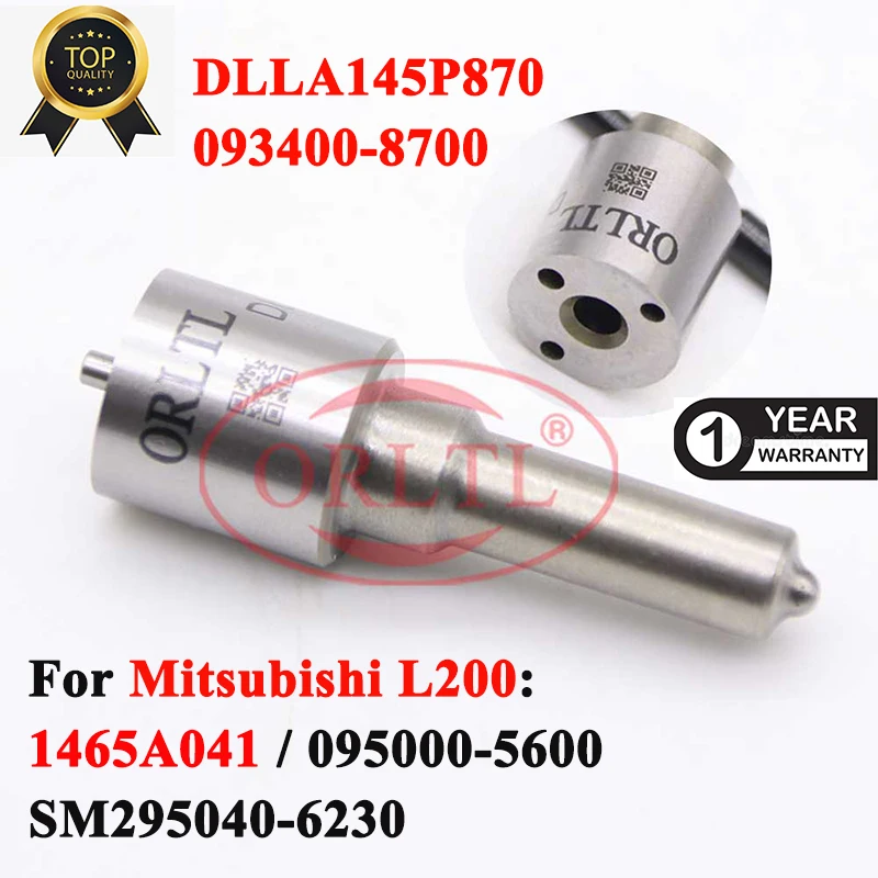 

ORLTL DLLA145P870 Common Rail Nozzle 093400-8700 Repair Kit Sprayer DLLA 145 P 870 For Mitsubishi L200 4D56 095000-5600 1465A041