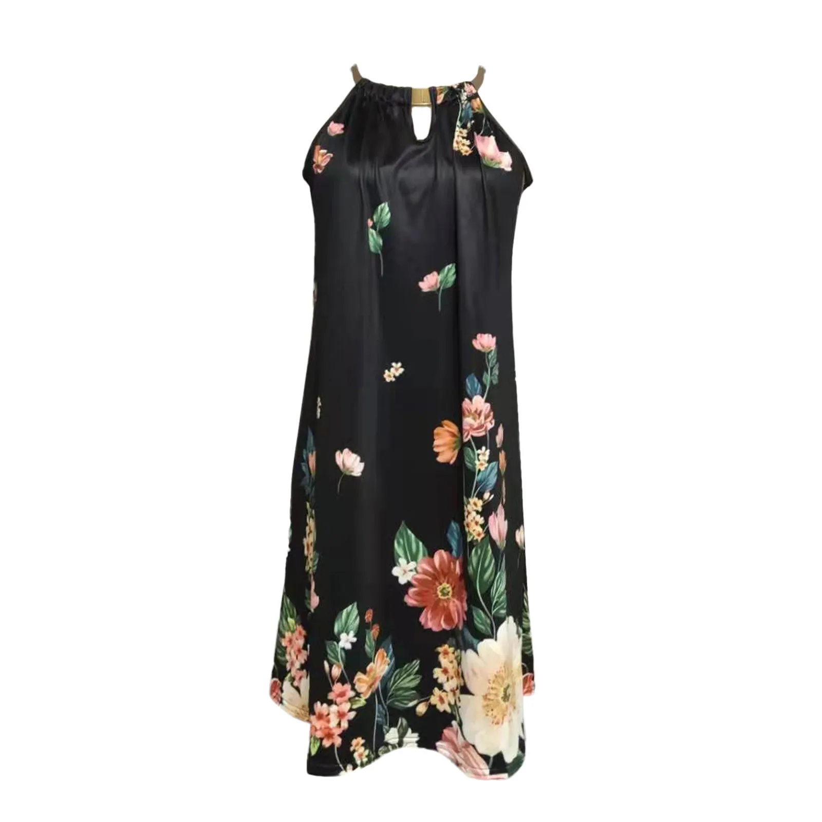 40# Floral Print Strapless Dress Women Metal Hanging Neck mini summer dress 2021 Casual Bohemia Plus Size dresses for women
40# Floral Print Strapless Dress Women Metal Hanging Neck mini summer dress 2021 Casual Bohemia Plus Size dresses for women