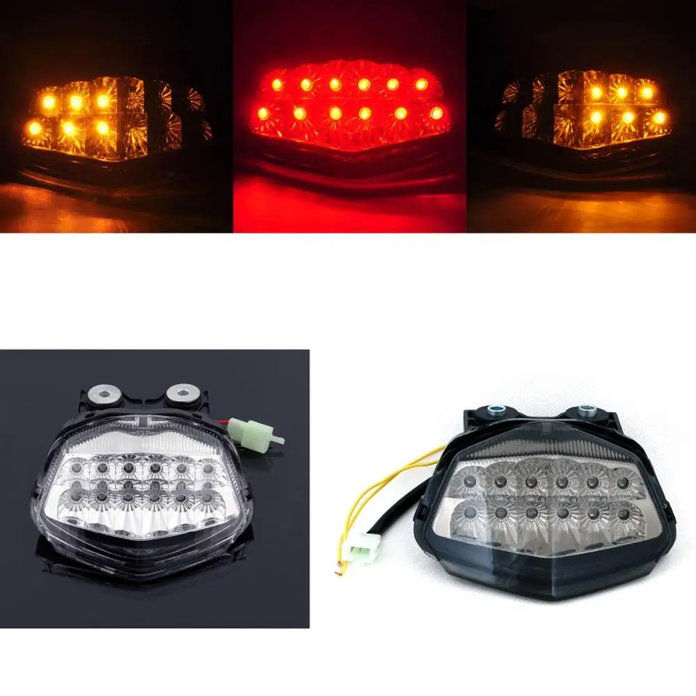 Areyourshop for Kawasaki EX250/Ninja 250R 2008 2009 2010 2011 2012 Integrated LED Tail Light Turn signals Motorcycle TailLight
Areyourshop for Kawasaki EX250/Ninja 250R 2008 2009 2010 2011 2012 Integrated LED Tail Light Turn signals Motorcycle TailLight