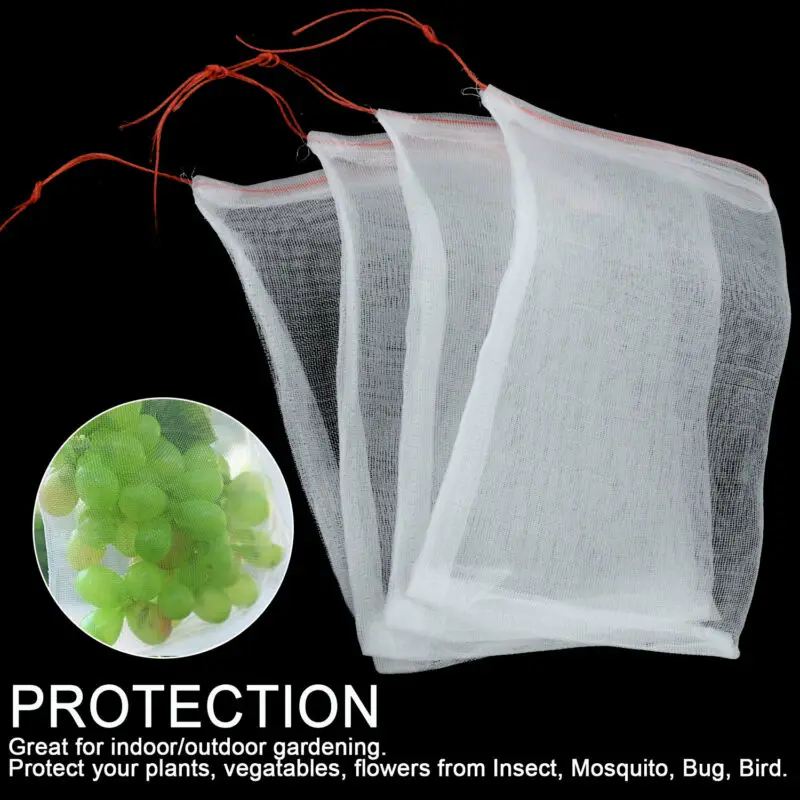 Fruit Net Bags Protect Drawstring Mesh Plant Non-toxic Protection Nylon Accessories 20/40Pcs
Fruit Net Bags Protect Drawstring Mesh Plant Non-toxic Protection Nylon Accessories 20/40Pcs