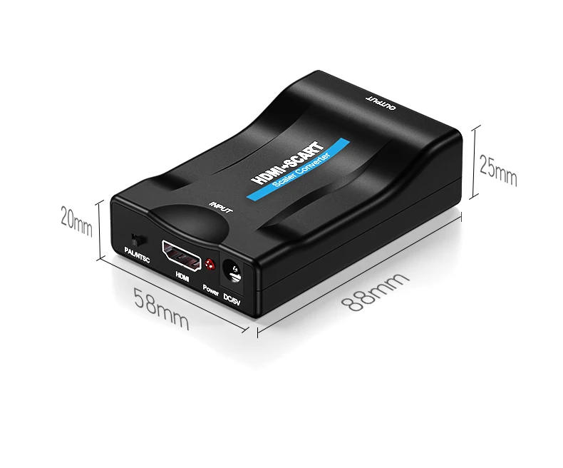 Высококлассный преобразователь 1080P SCART в HDMI для Видео Аудио AV сигнальный адаптер