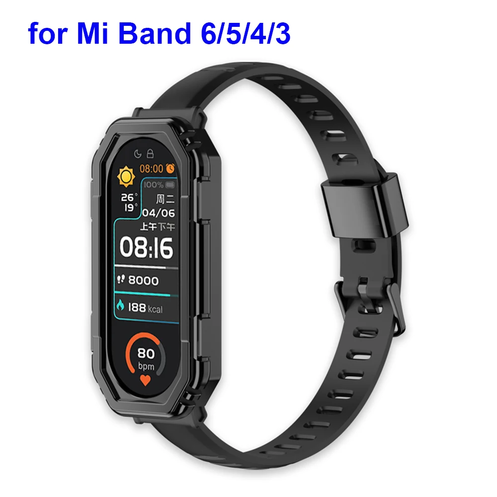 Черный ремешок для Mi Band 6 5, браслет для часов с прочным защитным чехлом для мужчин, роскошный браслет для Xiaomi Mi Band 5/6
Черный ремешок для Mi Band 6 5, браслет для часов с прочным защитным чехлом для мужчин, роскошный браслет для Xiaomi Mi Band 5/6