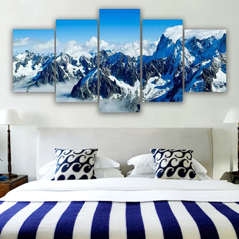 Mont Blanc Snow Mountain 5 Panel Canvas Picture Print Wall Art Canvas Painting Wall Decor for Living Room Poster No Framed
Mont Blanc Snow Mountain 5 Panel Canvas Picture Print Wall Art Canvas Painting Wall Decor for Living Room Poster No Framed