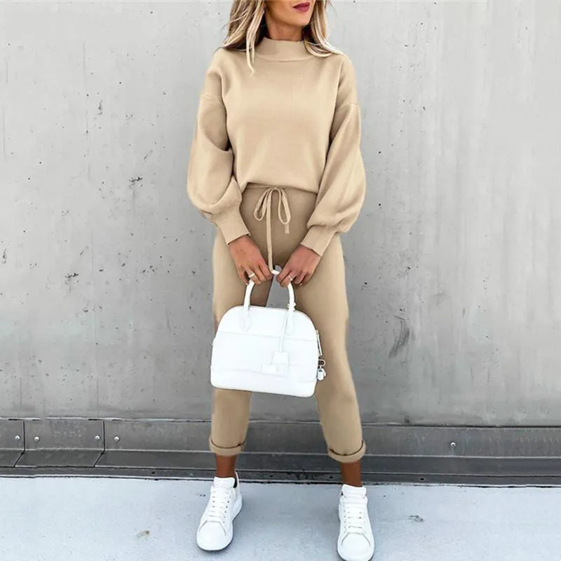 Women Sets Spring Autumn O-Neck Pockets Women Clothing Full Sleeves Elastic Waist Pants Casual Long Pants Female Sets Streetwear
Women Sets Spring Autumn O-Neck Pockets Women Clothing Full Sleeves Elastic Waist Pants Casual Long Pants Female Sets Streetwear