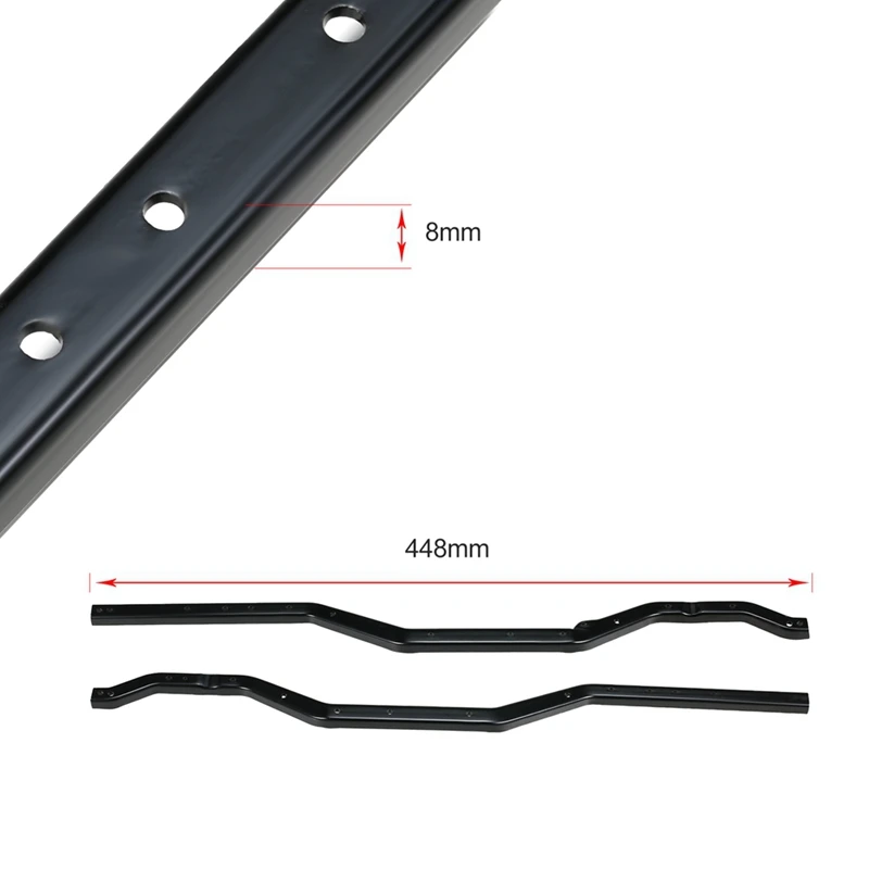 2PCS Steel Metal Girder Side Frame Chassis for 1/10 RC Crawler Traxxas TRX-4 TRX4 Upgrade Parts Accessories 
2PCS Steel Metal Girder Side Frame Chassis for 1/10 RC Crawler Traxxas TRX-4 TRX4 Upgrade Parts Accessories