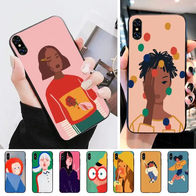 Мягкий резиновый чехол для телефона с этими черными художниками IphoneX XS 11 11Pro 5 5s SE 6