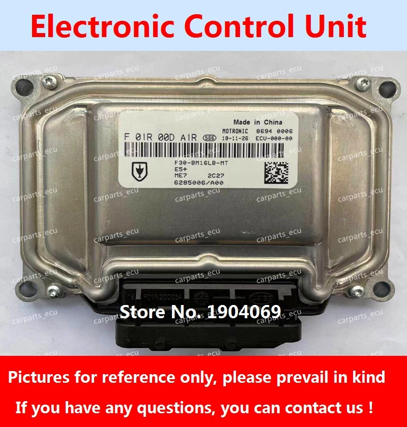 Engine Computer Board F01R00DG80 F01RB0DG80 XCE 4RB2 ME7 ECU F01R00DA1R F01RB0DA1R F30-BM16LB-MT 6285006 For Jinbei Car
Engine Computer Board F01R00DG80 F01RB0DG80 XCE 4RB2 ME7 ECU F01R00DA1R F01RB0DA1R F30-BM16LB-MT 6285006 For Jinbei Car