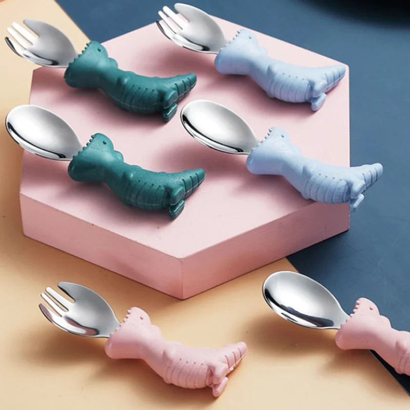 Cartoon Dinosaur Tableware Silicone Spoon Fork Set Dinosaur Baby Learn Stainless Steel Spoon Fork Set Cartoon Silicone Tableware
Cartoon Dinosaur Tableware Silicone Spoon Fork Set Dinosaur Baby Learn Stainless Steel Spoon Fork Set Cartoon Silicone Tableware