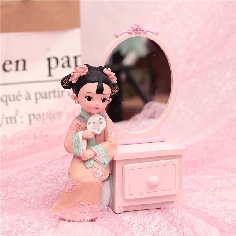 Court Girl Ornaments Makeup mirror Retro Decorations Creative Gifts Girls Birthday Gifts Decorative Doll Kids Toys Free Return
Court Girl Ornaments Makeup mirror Retro Decorations Creative Gifts Girls Birthday Gifts Decorative Doll Kids Toys Free Return