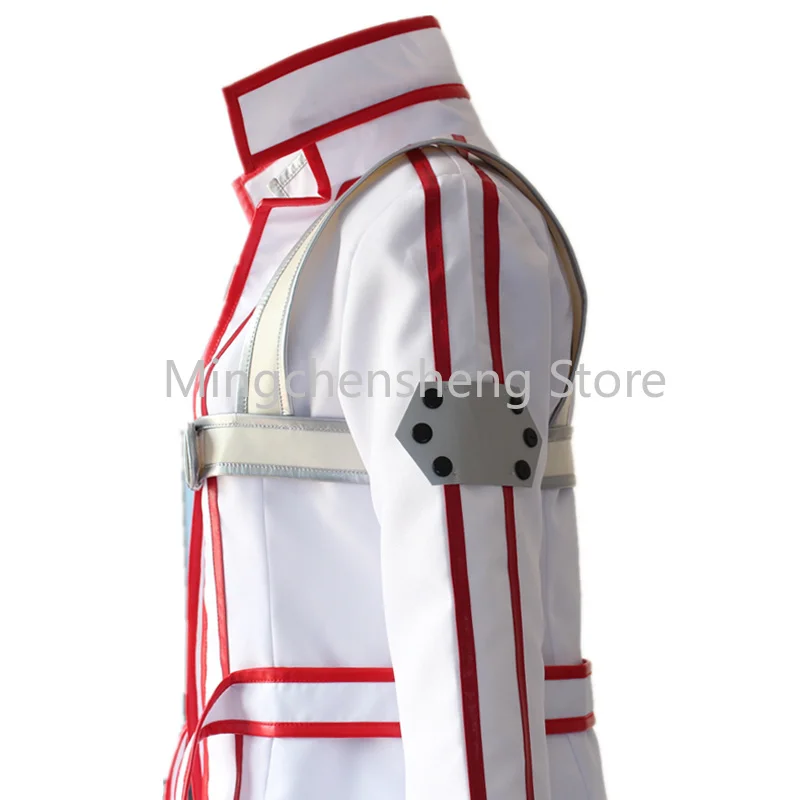 SAO Sword Art Online Yuuki Asuna Kirigaya Kazuto Kirito Cosplay Costume Knights of Blood KoB White Uniform Halloween Costume 
SAO Sword Art Online Yuuki Asuna Kirigaya Kazuto Kirito Cosplay Costume Knights of Blood KoB White Uniform Halloween Costume
