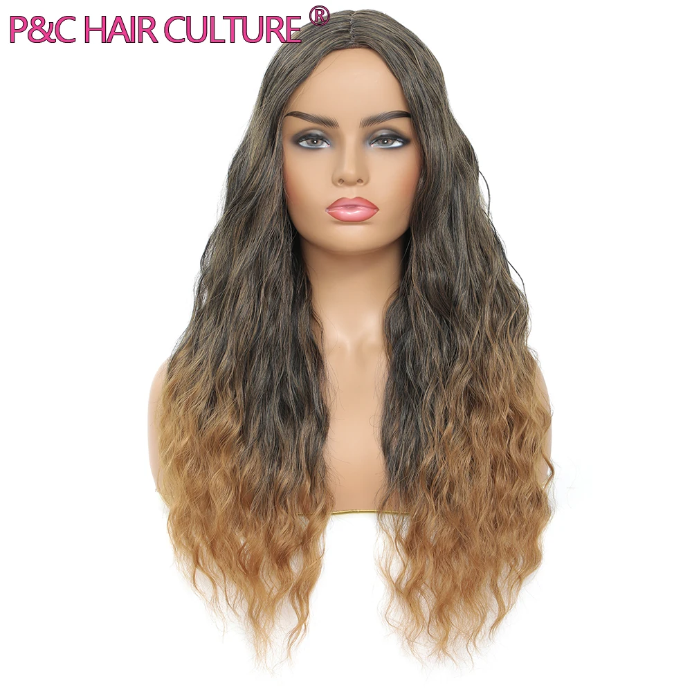 High Quality Synthetic Hair Wigs Curly Wave Wig For Black Women Middle Part Hairlines Heat Resistant Ombre Color No Tangles Soft
High Quality Synthetic Hair Wigs Curly Wave Wig For Black Women Middle Part Hairlines Heat Resistant Ombre Color No Tangles Soft