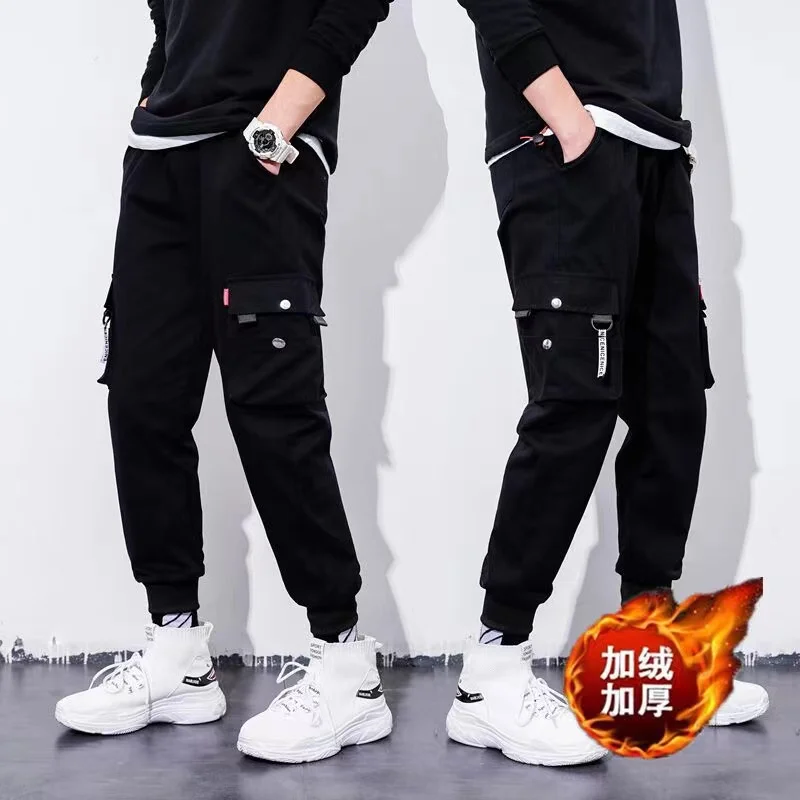 Men's harem cargo pants with side pockets, ribbon, black, hip hop, leisure, jogging, fashion, street clothes, 2021
Men's harem cargo pants with side pockets, ribbon, black, hip hop, leisure, jogging, fashion, street clothes, 2021